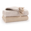 Luxury Pack of 2 Cotton Complimenting Throws for Sofa Blanket,125x 150cms-Single