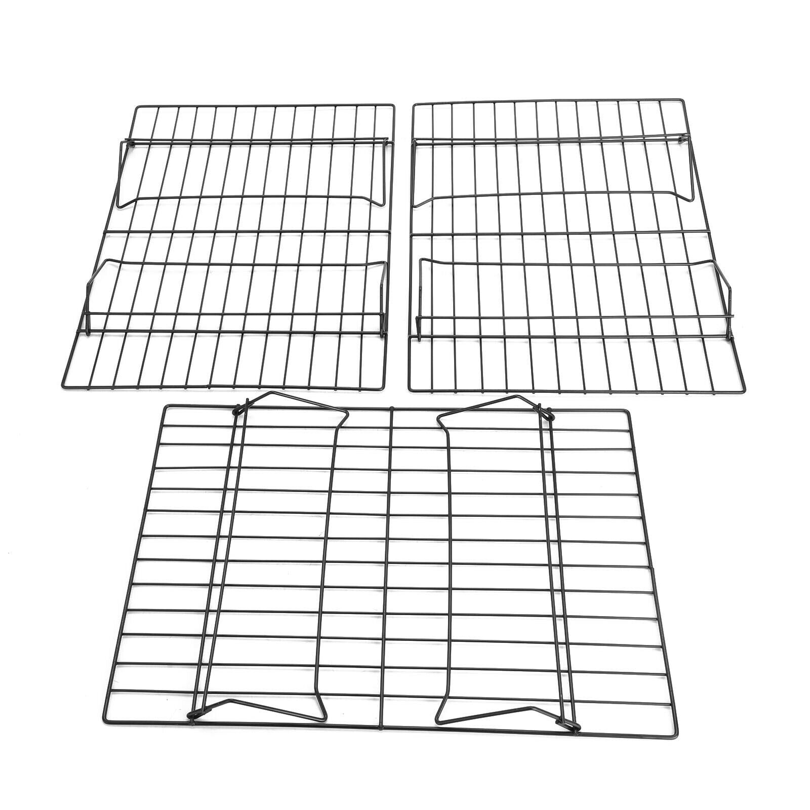 3 Tier Stackable Cooling Oven Baking Cake Biscuit Tray Rack Cake Non Stick Shelf