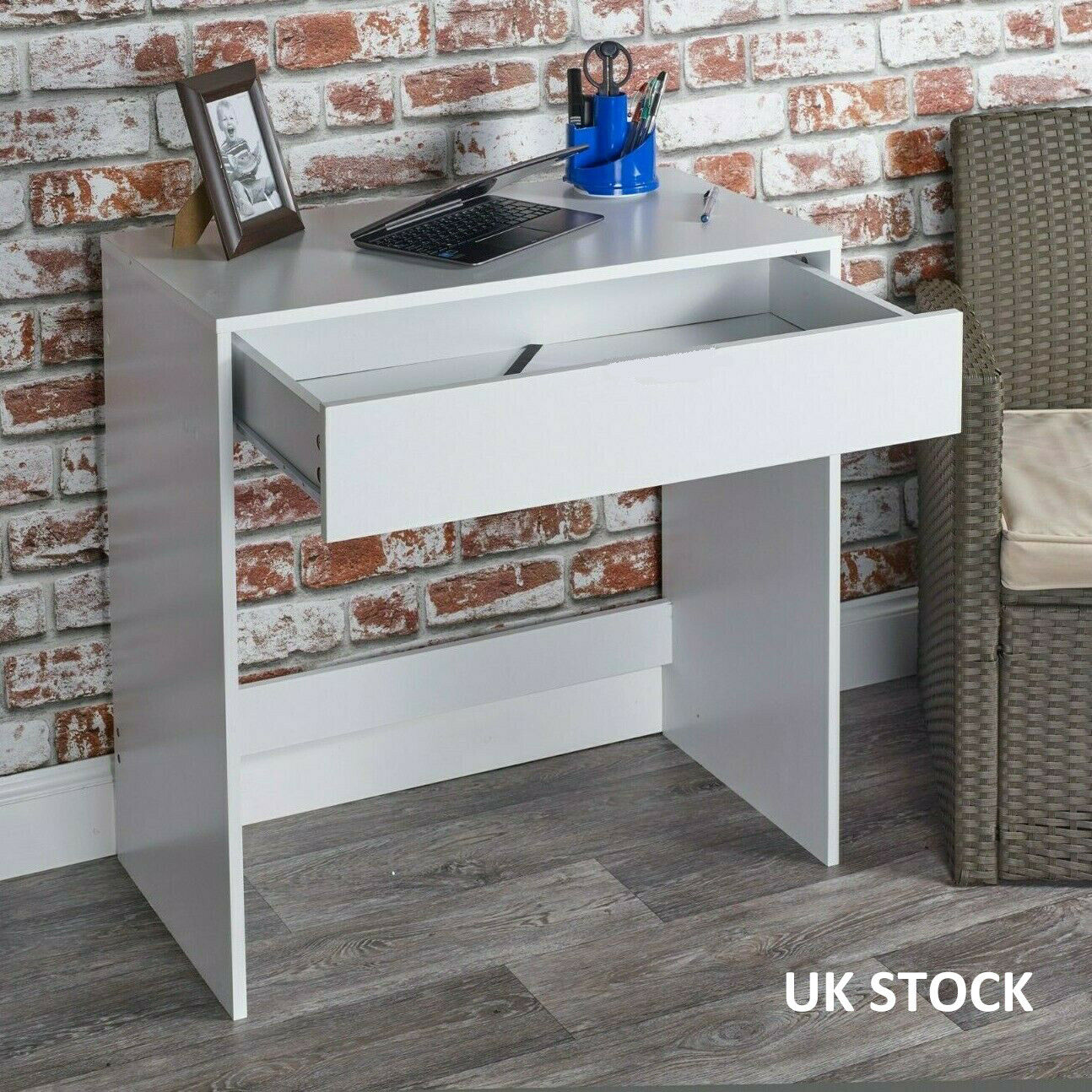 1 Drawer Dressing Table Wooden Vanity Computer Desk Bedroom Furniture Office UK