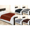 Fleece Throw Blanket 120x150cm Soft Warm Single Tartan Check Sofa Bed Travel Car