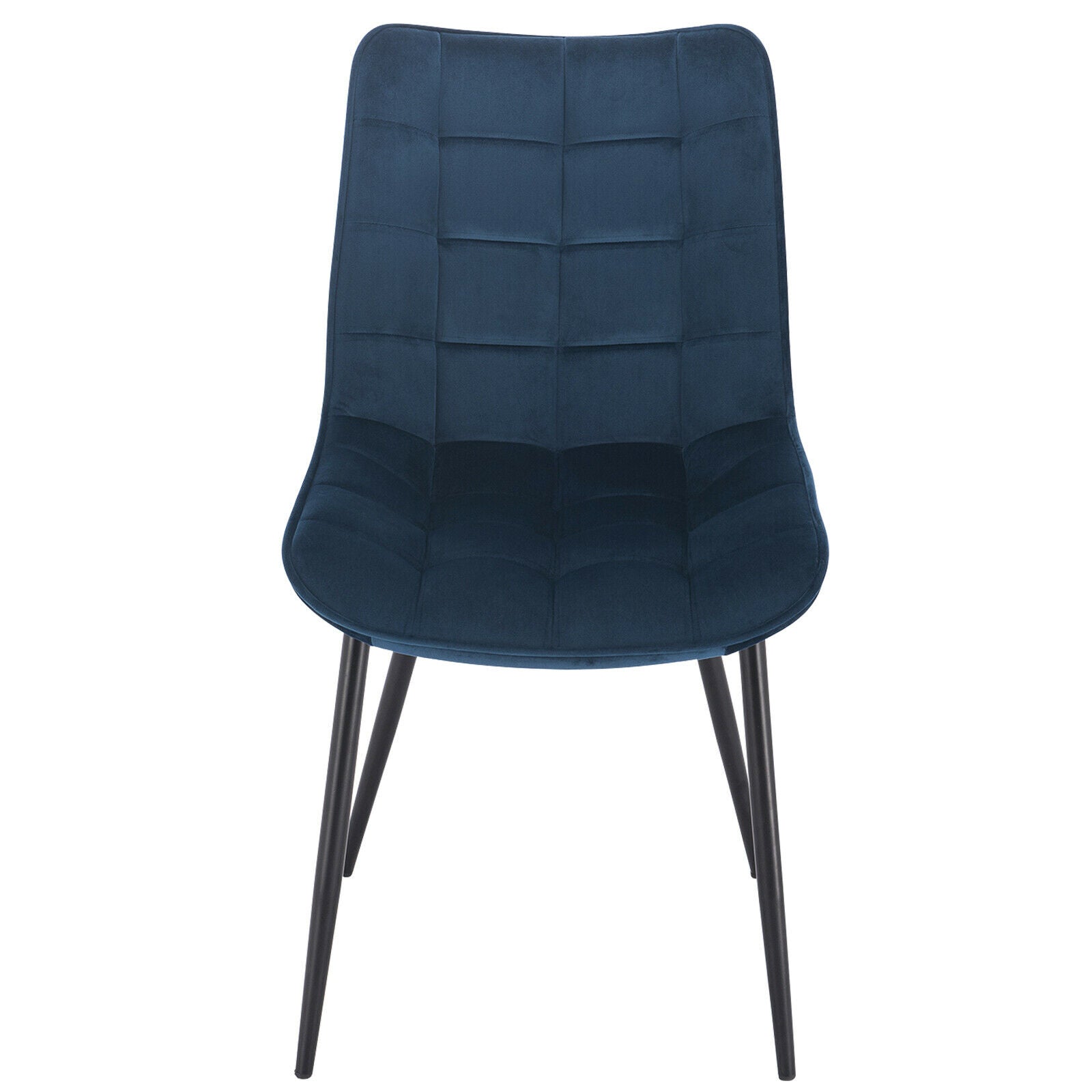 2xDining Chairs Kitchen Living Room Chairs with Velvet Counter Chairs Blue