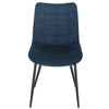 2xDining Chairs Kitchen Living Room Chairs with Velvet Counter Chairs Blue