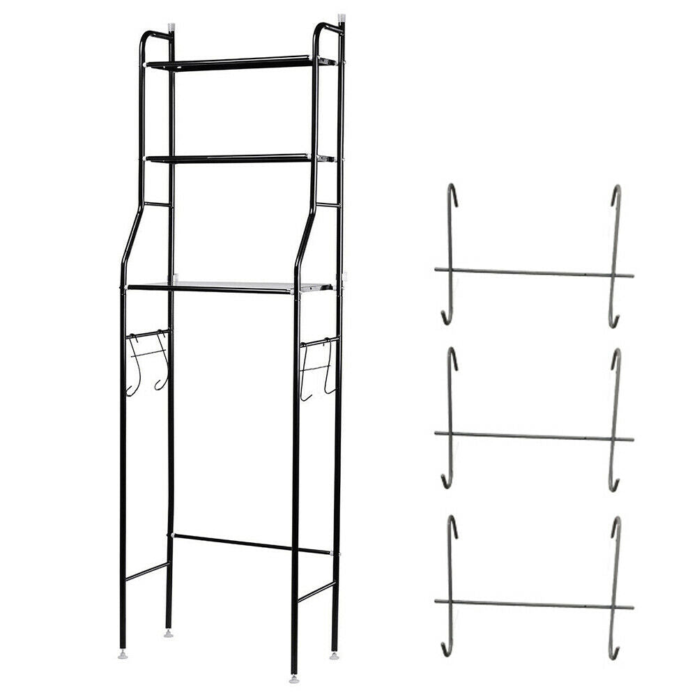 3 Tier Bathroom Shelf Over Toilet Storage Rack Laundry Shelf Unit Organizer Rack