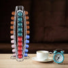 NESPRESSO 40 CAPSULE POD HOLDER STAND TOWER RACK STORAGE FOR KRUPS MAGIMIX (Coffee capsule holder)