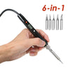 80W LCD Digital Adjustable Temperature Electronics Soldering Welding Iron Kit UK