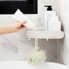 Bathroom Corner Shower Plastic Shelf Tidy Wall Storage Basket Kitchen Caddy Rack