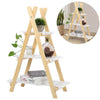 3 Tier Ladder Shelf Storage Shelving Unit Bookcase Rack Plant Display Stand Wood