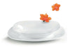 Bormioli Parma 18pc Square Dinner Service Set Opal Glass Dinnerware Dining Plate