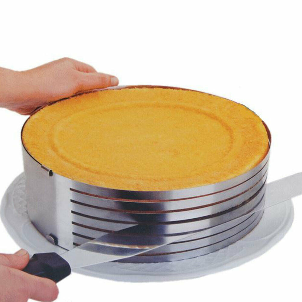 Adjustable 6 Layer Cake Slicer Cutting Guide 16 to 20 cm High Quality 430
