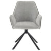 2pcs 180° Swivel Accent Chair Upholstered Armchair Dining Chairs Home Office HT