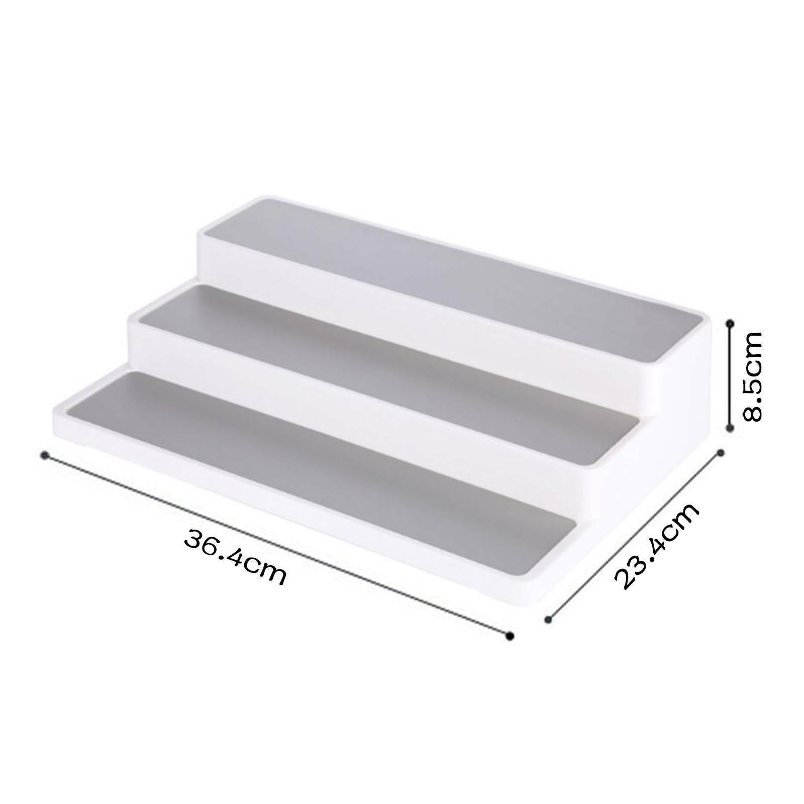 3 Tier Spice Herb Curry Jar Rack Holder Cupboard Organiser Storage Kitchen Tool