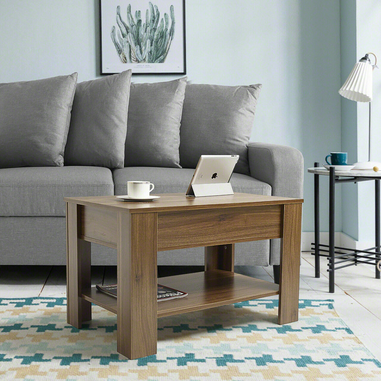 Lift Up Coffee Table with Storage