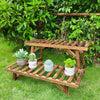 3 Pcs Corner Plant Shelf Rack Ladder Step Heavy Duty Flower Pot Stand Holder