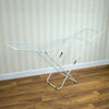 Clothes Airer Horse Winged Tier Tower Indoor Metal Laundry Drying Rack White