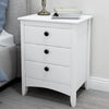 1/2x Modern 3 Drawer Chest of Drawers Bedside Table Nightstand Bedroom Furniture