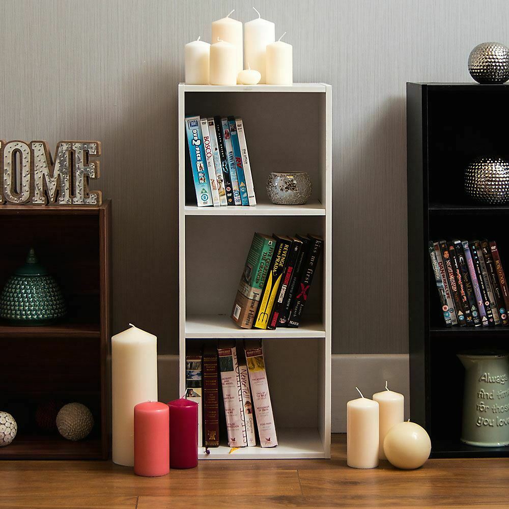 2 3 4 5 Tier Wooden Bookcase Shelving Display Storage Shelf Unit Wood Furniture