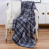 Fleece Throw Blanket 120x150cm Soft Warm Single Tartan Check Sofa Bed Travel Car
