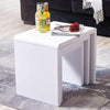 Modern Coffee Tea Table / High Gloss Nest Of 3 Table Set Living Room Furniture