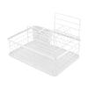 2 Tier Dish Drainer Kitchen Wire Cutlery Draining Holder Drip Plate Rack Tray