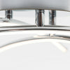 3 Way Ceiling Light Fitting Modern Chrome Design Integrated LED Bulb Lighting