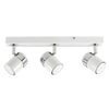 3 Way Adjustable Straight Bar Ceiling Spotlights Modern Lighting LED GU10 Bulbs