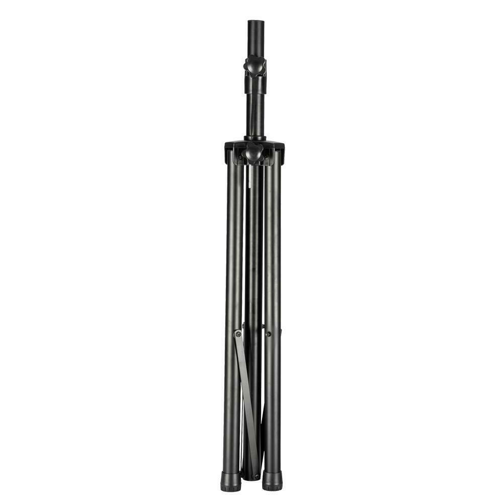 Metal Heavy Duty Adjustable Height Tripod Folding DJ PA Speaker Stand Black