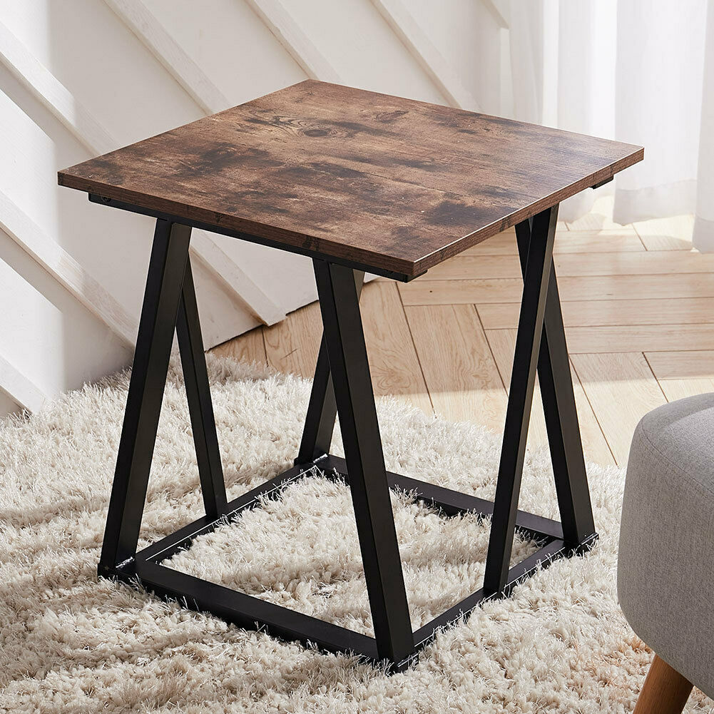 Retro Side End Coffee Table Industrial Living Room Bedroom Lamp Stand Bedside