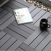11x Composite Decking Boards WPC Garden Interlocking Tiles Balcony Patio Floor
