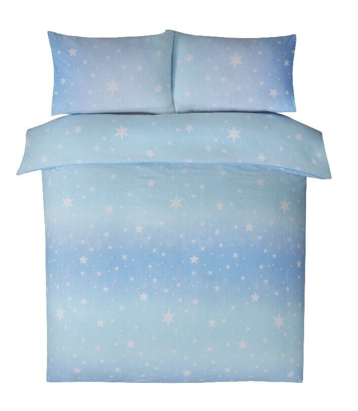 THERMAL 100% BRUSHED COTTON FLANNELETTE QUILT DUVET COVER BED SET COSY WARM SOFT