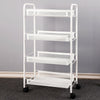 3/4 Tier Mesh Storage Basket Shelf Rack Trolley Cart Kitchen/Bath Organiser Unit
