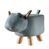 Animal Shaped Footstool Storage Ottoman Padded Soft Pouffe Cushioned Stool Seat