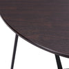 Large Round Dining Table 100cm Wooden Top With Metal Legs Kitchen Dinner Table