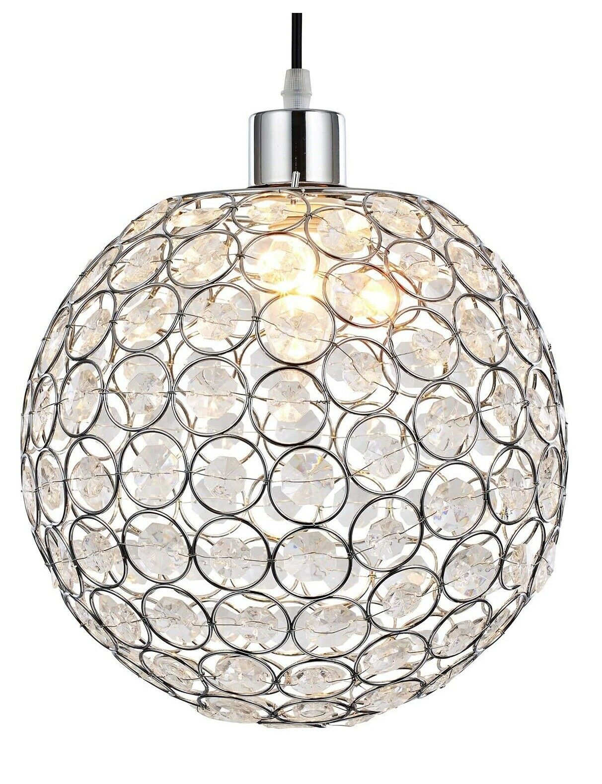 Modern Chandelier Acrylic Crystal Light Shades Beaded Droplet Ceiling Pendant