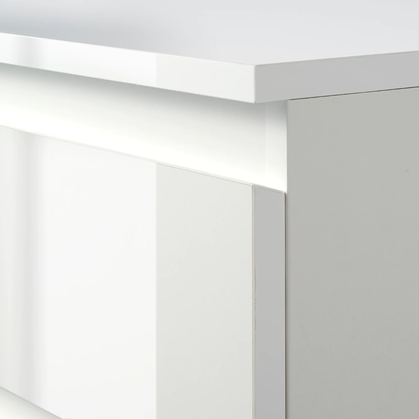 Bedside Table Cabinet Nightstand 2 Draw White Chest of Drawers Bedroom Furniture