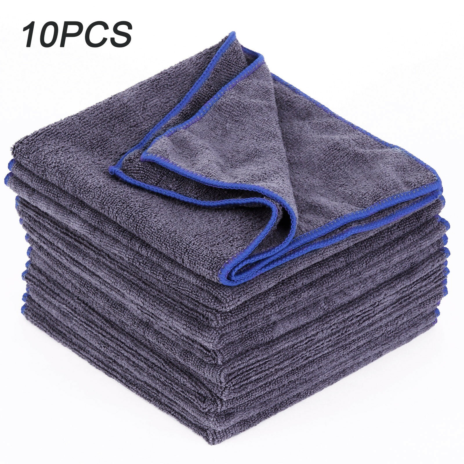 10x New Detailing Cleaning Car Soft Cloths Large Microfibre Ultra Absorbant UK