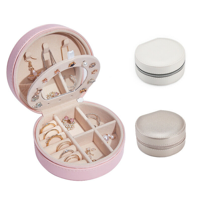 Portable Travel Jewelry Box Storage Jewellery Ring Organizer Case Mini