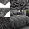 Teddy Fleece Duvet Cover Set Soft Warm Cosy Quilt Cover Set Single Double King