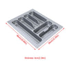 CUTLERY TRAY INSERT KITCHEN DRAWER QUALITY ABS BOX ORGANISER STORAGE GREY