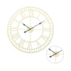 60cm Big Roman Numerals Giant Open Face Metal Large Outdoor Garden Wall Clock