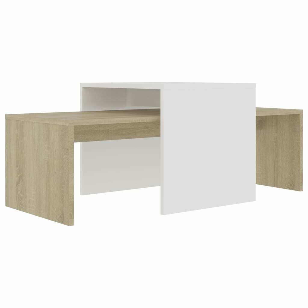 Coffee Table Set Chipboard Living Room Furniture Table Multi Colours