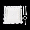 3 Plastic Tier Cake Stand Afternoon Tea Wedding Plate Party Tableware Display