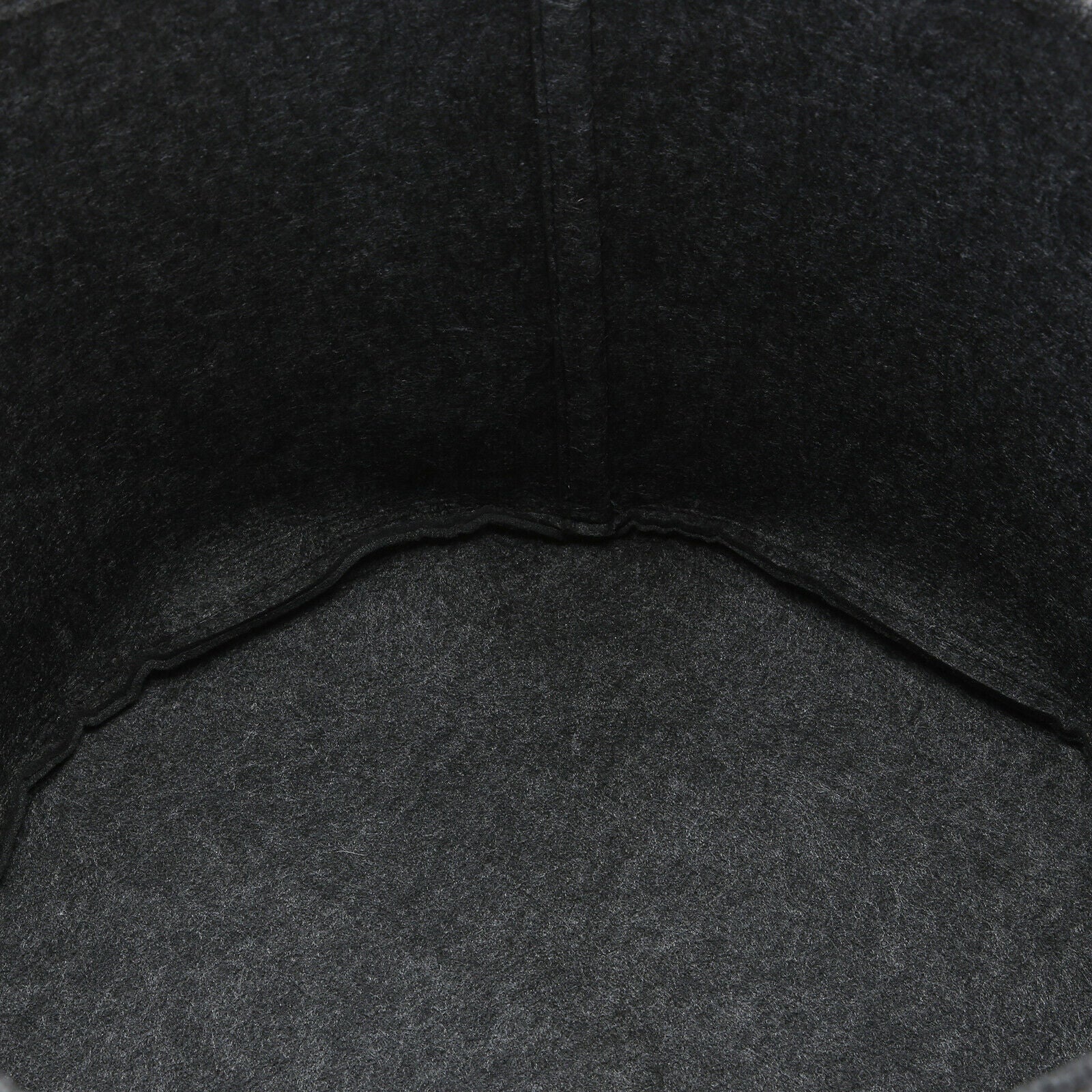 Grey Closet Clothing Toy Storage Felt Storage Basket Bin with Handle Bedroom