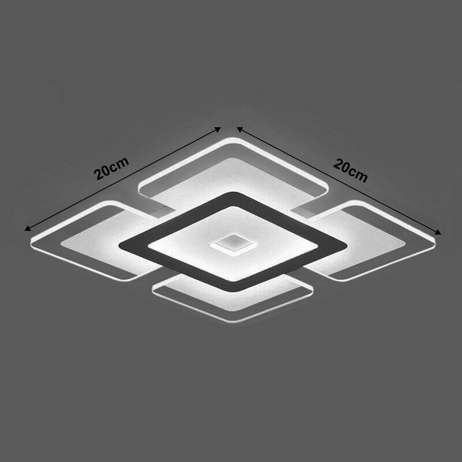 LED Ceiling Lights Square Panel Down Light Kitchen Bedroom Living Room Wall Lamp