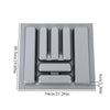 CUTLERY TRAY INSERT KITCHEN DRAWER QUALITY ABS BOX ORGANISER STORAGE GREY