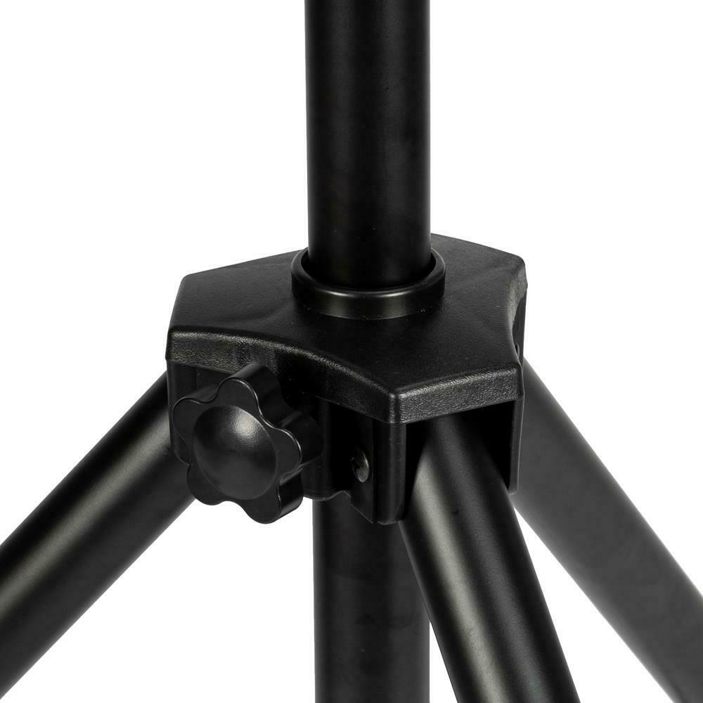 Metal Heavy Duty Adjustable Height Tripod Folding DJ PA Speaker Stand Black