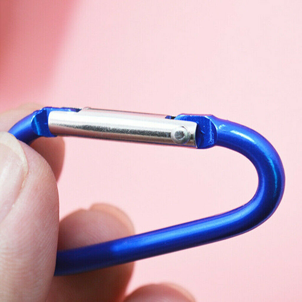 Mixed Mountaineering Aluminum Carabiner D-Ring Clip Hook Key Chain Hiking Keyrin