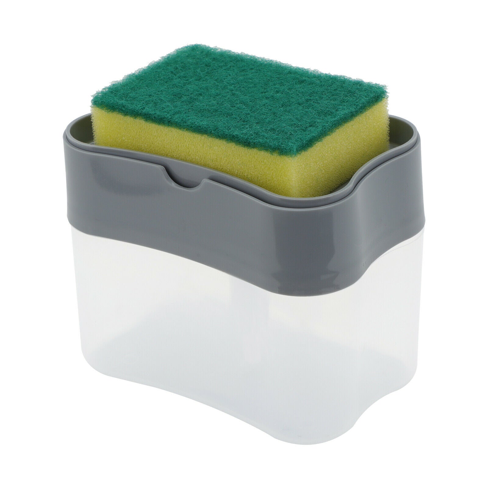 Kitchen 2 In 1 Pump Soap Dispenser Holder Sink Sponge Caddy Countertop Rack UK