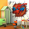 3D Spider man kids room decor boy gift Wall sticker wall decals wallpaper UK 98a
