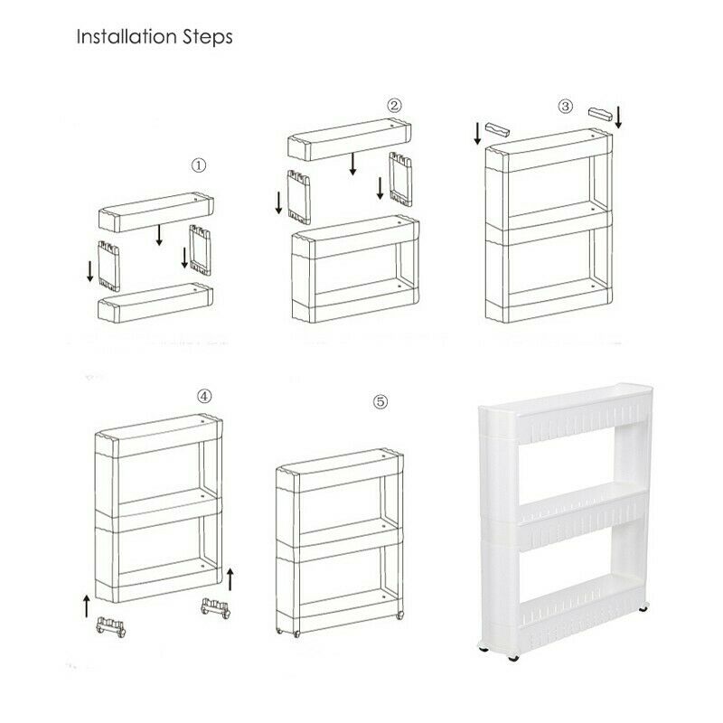 3 Tier Bathroom Corner Storage Rack Shower Shelf Organiser Basket Tidy Kitchen