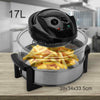 17Litre Large Halogen Convection Oven Multi-function Cooker Low Fat Fryer Black